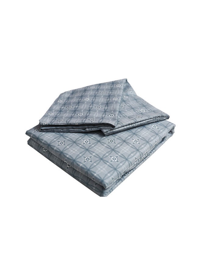 Rahalife 2-Piece Bedsheet Set Single Size 1xBedsheet (147x240 Cm) ,1xPillow Case (50x75 Cm) Polyester|Bedding,Linen,Bed sheet set,Bed Linen Collection,Single Bedsheet set  - Image 1