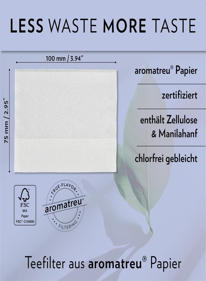 finum® 100 TEA FILTERS + Stick Tea Bags For Loose Tea Made Of Paper Biodegradable Tea Filter Paper FSC Certified Filter Bags For Cups - Image 3