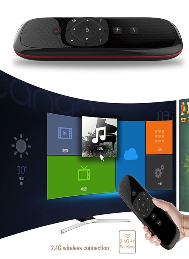 Wechip W2 2.4G Air Wireless Keyboard with Touchpad Infrared Remote Control for Android TV BOX PC Projector - Image 3