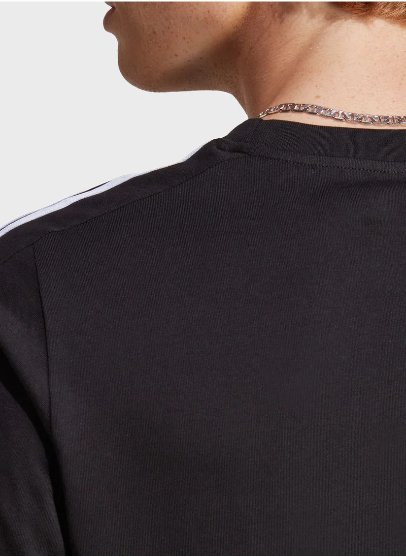 Adidas 3 Stripe Single Jersey T-shirt