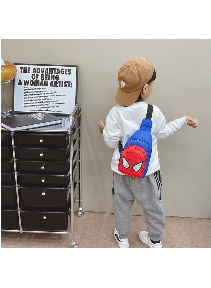 Cool fashion boy and girl bag crossbody shoulder handsome baby out backpack casual cartoon children's chest bag - Image 2