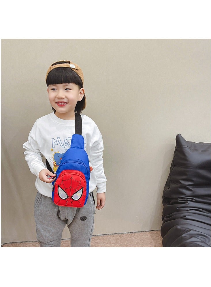 Cool fashion boy and girl bag crossbody shoulder handsome baby out backpack casual cartoon children's chest bag - Image 3