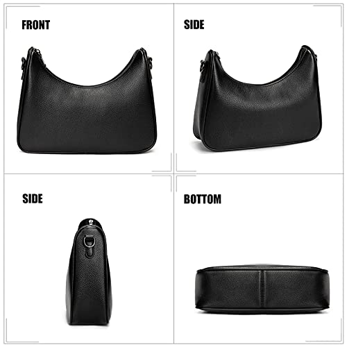 My Friday myfriday Crossbody Hobo Handbags for Women with Coin Purse Pouch, Soft Leather Designer Shoulder Bags - 2 Size Shoulder Strap - Image 3