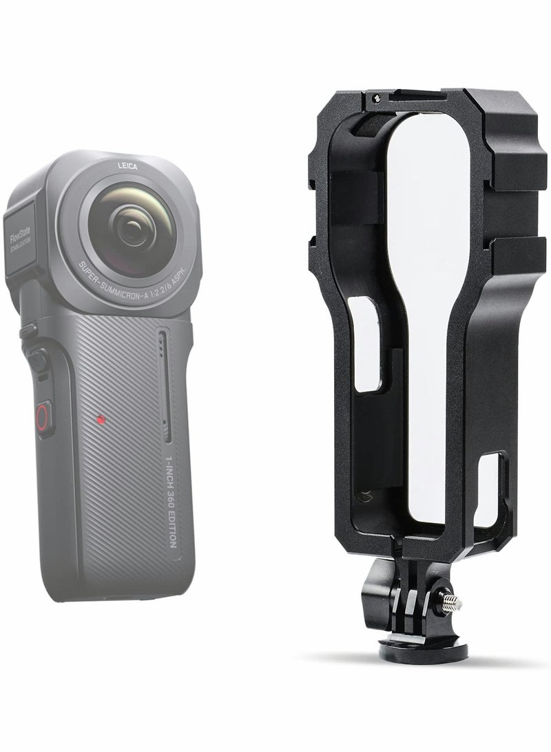 Aluminum Alloy Housing Case for Insta360 ONE RS 1-Inch 360 Edition, Protective Frame Shell with Hot Shoe Interface Accessories - Image 1
