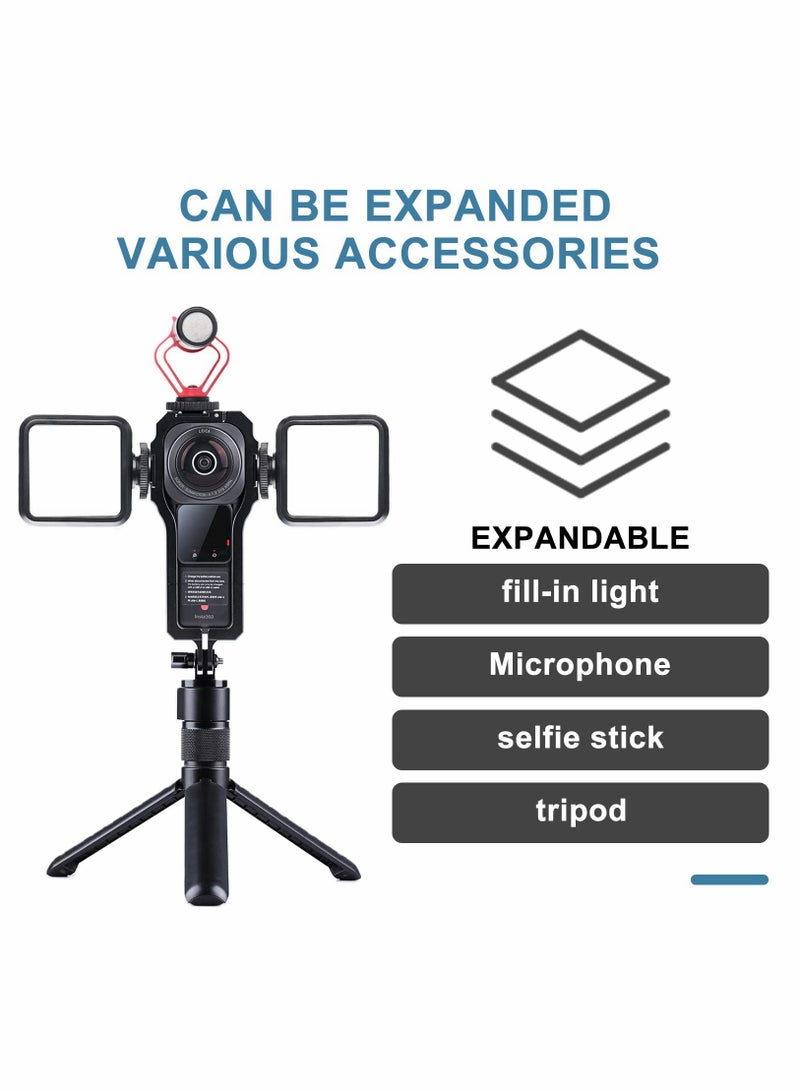 Aluminum Alloy Housing Case for Insta360 ONE RS 1-Inch 360 Edition, Protective Frame Shell with Hot Shoe Interface Accessories - Image 2