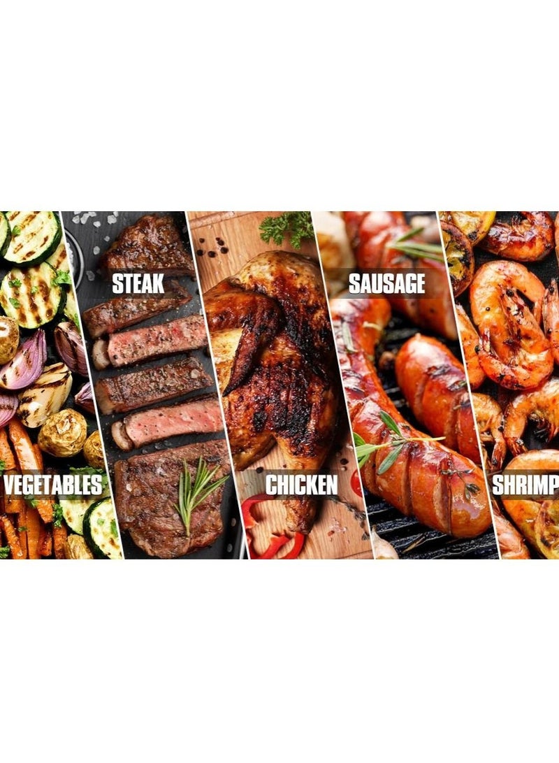 WALALLA charcoal grill charcoal grill trolley charcoal tray height adjustable with wheels bottle opener stand grill barbecue grill for BBQ garden camping balcony, black - Image 3