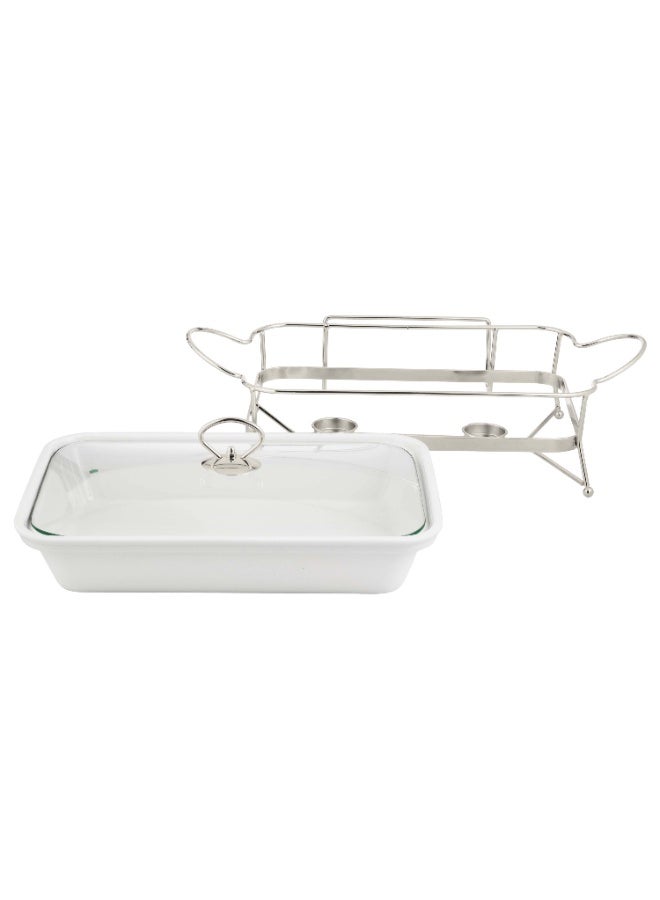 Abareek Al Safa Buffet heater for heating food 2 L silver - Image 2