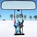 WYJS Anime Car Swing Ornament Decoration Mirror Hanging Interior Accessories for Car Rear View Mirror Gardening Hanging Blue - Image 2