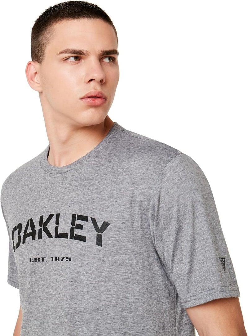 OAKLEY تي شيرت أوكلي SI إندوك - رمادي هاثر أثليتي - صغير - Image 3