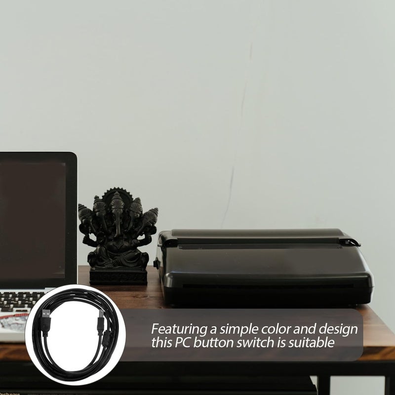 كابل USB للطابعات ABOOFAN بطول 3 أمتار، لون أسود، مناسب للكمبيوتر وآلات التصوير، كبديل لكابل USB 2.0، متوافق مع مستلزمات الطباعة وأجهزة المسح الضوئي في المكتب - Image 4