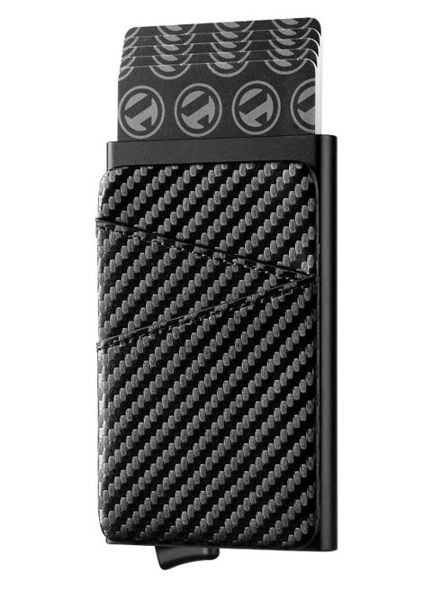 Card Holder Wallet with Coin Pocket Magnetic Closure Pop Up Cards Credit Card Holder