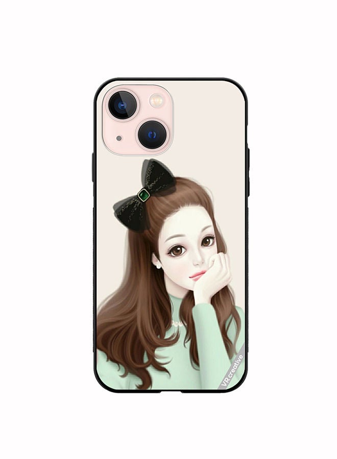 VR CREATIVE Protective Case Cover For Apple iPhone 14 Plus Girl With Band Design Multicolour - Image 1