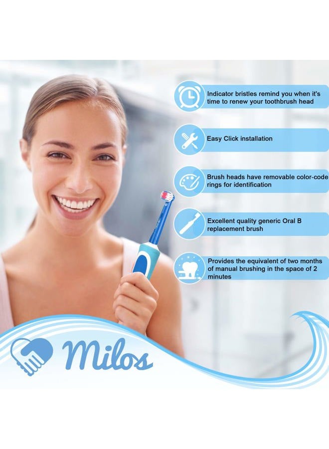Milos Kids Replacement Heads Compatible with Oral B - Replacement Toothbrush Heads for Teenagers Aged 10-16 Soft Sensitive Replacement Brush Heads 16 Pack - Image 4