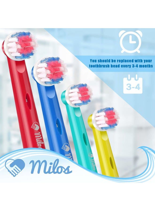 Milos Kids Replacement Heads Compatible with Oral B - Replacement Toothbrush Heads for Teenagers Aged 10-16 Soft Sensitive Replacement Brush Heads 16 Pack - Image 5
