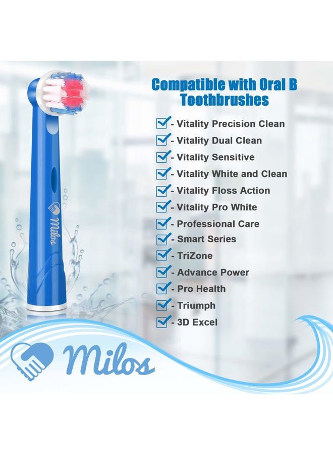 Milos Kids Replacement Heads Compatible with Oral B - Replacement Toothbrush Heads for Teenagers Aged 10-16 Soft Sensitive Replacement Brush Heads 16 Pack - Image 3