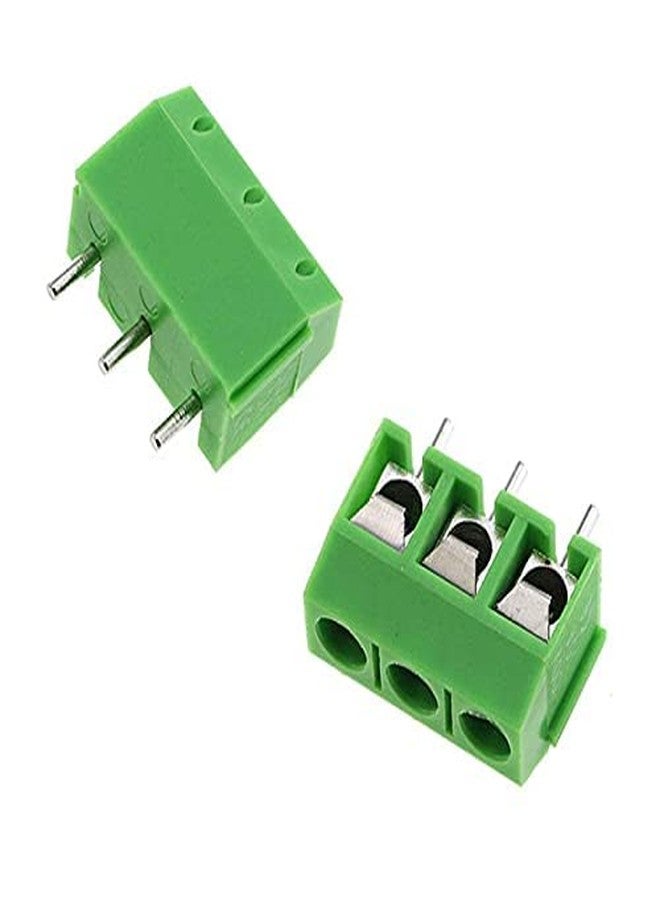ERH India (Pack of 20) Terminal Block Wire Connector PCB Mount 5mm Pitch 3 Pin Screw Terminal Block Connector YX-126 Connector 300V 10A - Image 2