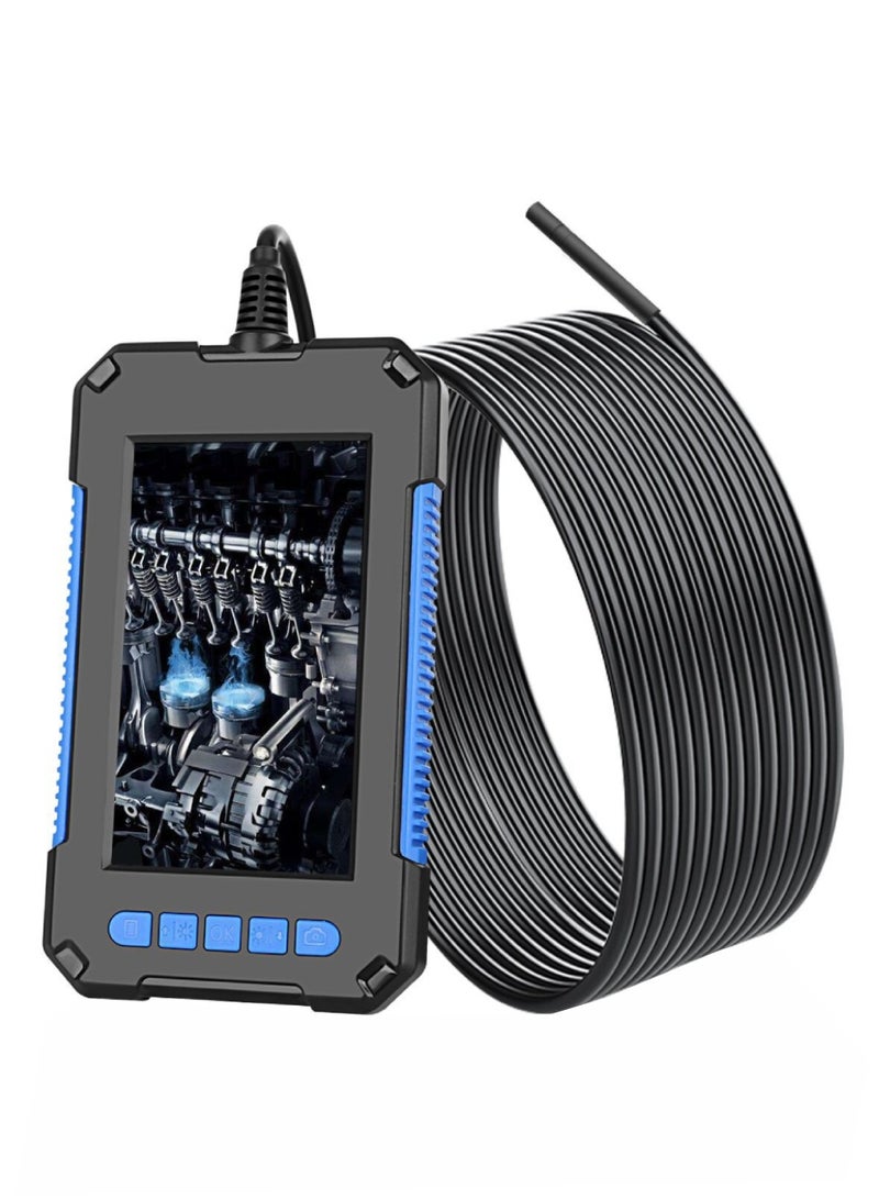 Industrial endoscope camera with illumination, 1080P high-definition endoscope tool, equipped with 6 adjustable LED lights, 4.3-inch endoscope, IP67 waterproof inspection endoscope. - Image 1