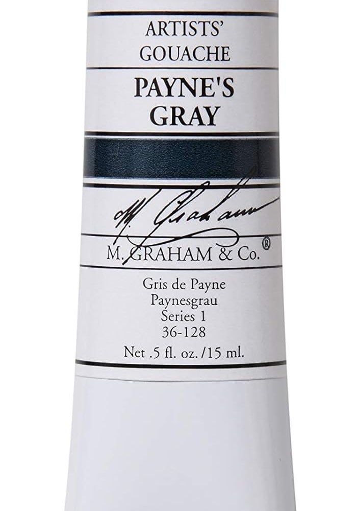 M. Graham & Co. Artists' Gouache Paint in Payne's Gray - 1/2-Ounce Tube - Image 1