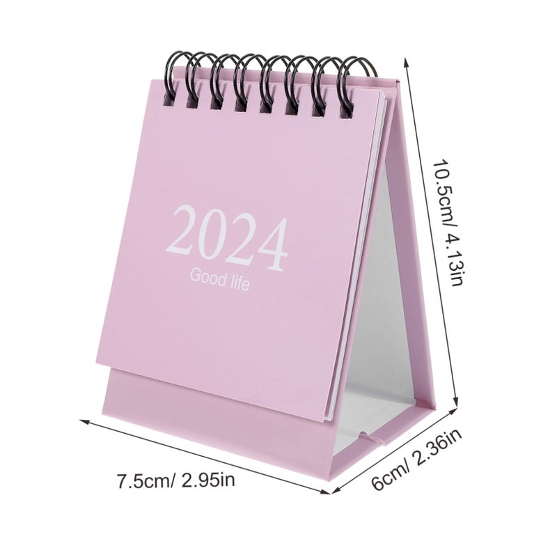 Mini Desk Calendar Portable Planner Thick Paper Simple Style For Office Home School - Image 3