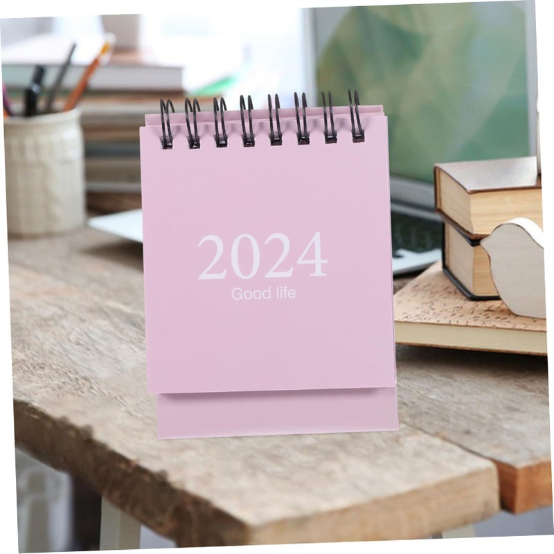 Mini Desk Calendar Portable Planner Thick Paper Simple Style For Office Home School - Image 4