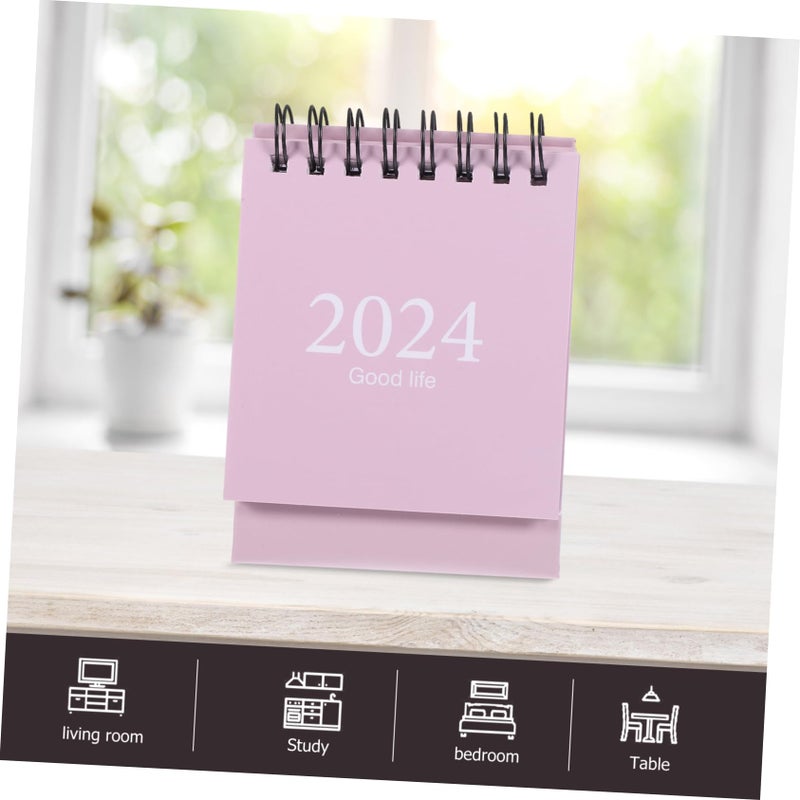 Mini Desk Calendar Portable Planner Thick Paper Simple Style For Office Home School - Image 5