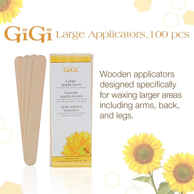 GiGi Large Applicators for Bikini Line & Body Waxing - 100 Count - Image 2