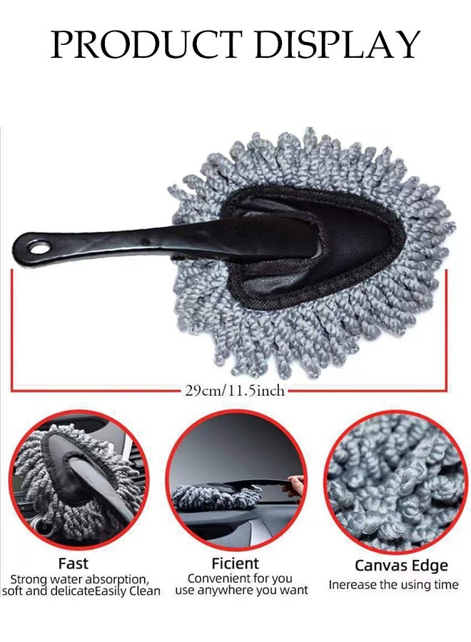 DUNISO 9Pcs Car Wash Cleaning Kit with Soft Microfiber Cloth Towels,Wash Mitt Sponge, Wheel Brush for Car Alloy Wheel Tyre Brush Cleaning,Automotive Detail Brushes Kit for Car Interior & Exterior - Image 5