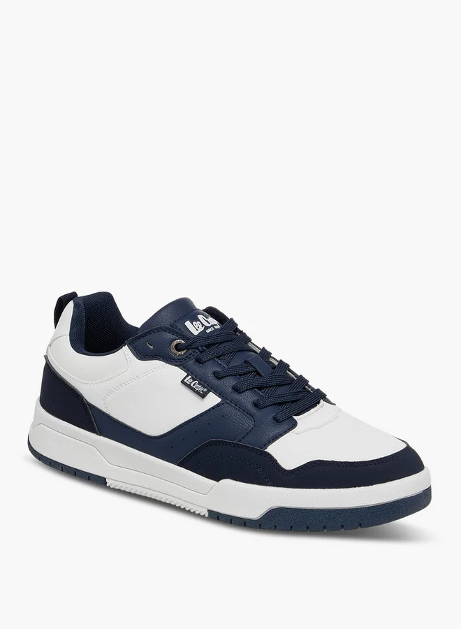 Lee Cooper Men's Panelled Sneakers with Lace-Up Closure