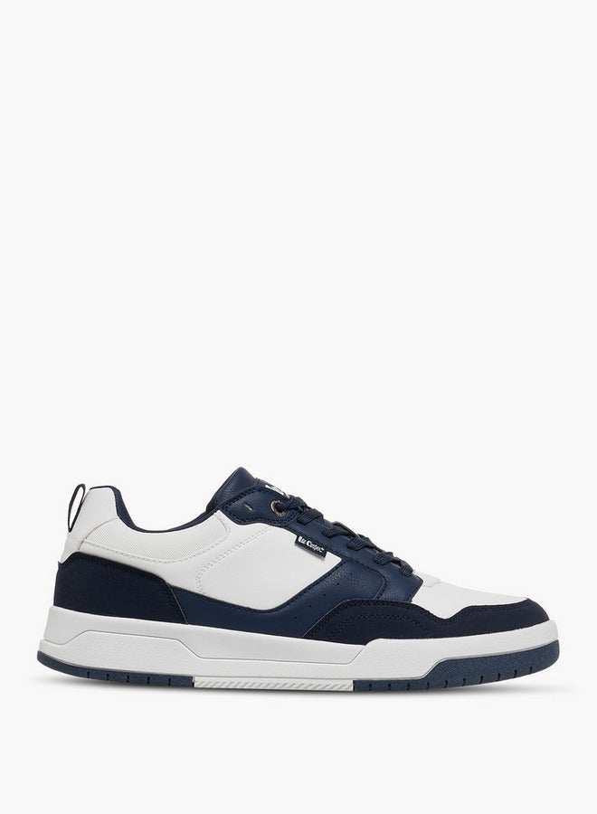 Lee Cooper Men's Panelled Sneakers with Lace-Up Closure  - Image 3