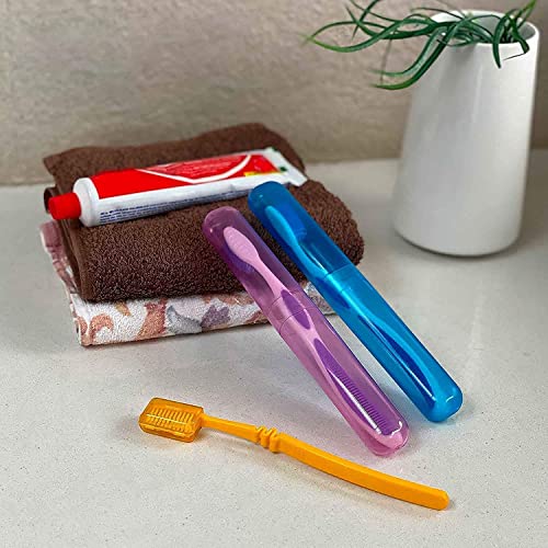 Stewit® Premium Toothbrush Container Toothbrush Cap, Caps, Cover, Covers, Case, Holder, Cases, Travel, Home use Kitchen Tools (Pack of 4) - Image 2