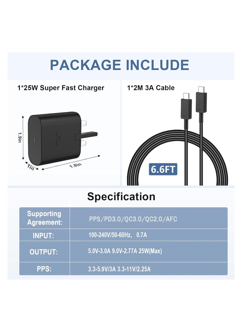 ELTRAZONE 25W Super Fast Charger for Samsung, Gcstnn PPS PD3.0 USB-C Charger for Samsung Galaxy S23 Ultra S23+ S23 S22 Ultra S21+ A53 5G A54 Z Fold/Flip 4 Tab S8 Ultra, Power Adapter Plug with 1M Type C Cable. - Image 5