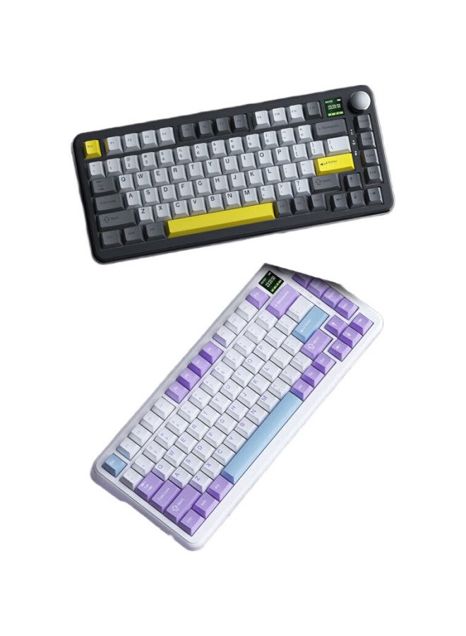Ajazz Ak820Max Magnetic Switch Mechanical Keyboard, Full-Key Hot-Swappable, Compatible With Magnetic Jade Ttc Magnetic Switches, Adjustable, For Valorant, Warzone, Gaming, E-Sports, Rgb, Purple, White, Blue - Image 2