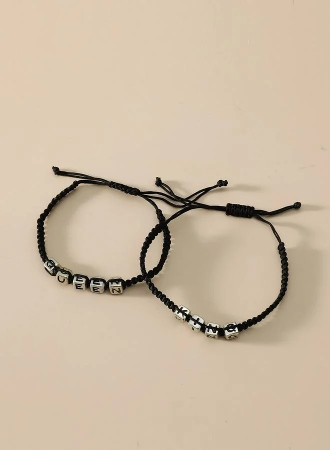 Take Two King and Queen Couple Bracelets