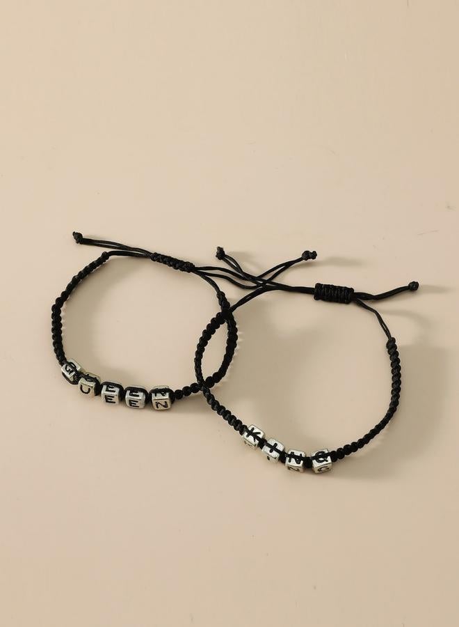 Take Two King and Queen Couple Bracelets - Image 2