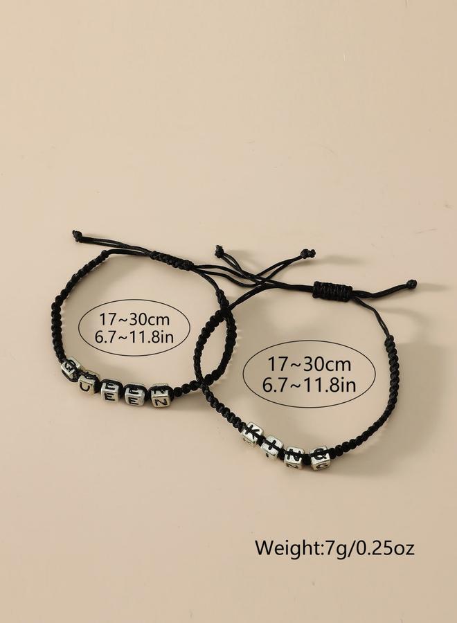 Take Two King and Queen Couple Bracelets - Image 3