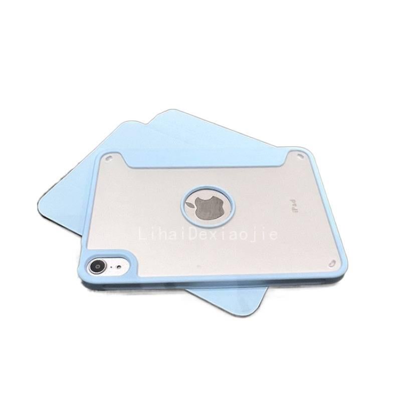 DGG حافظة آيباد شفافة بظهر واضح لجهاز iPad Air / iPad 10.2 باللون أسود بظهر شفاف باللون الأسود - Image 5