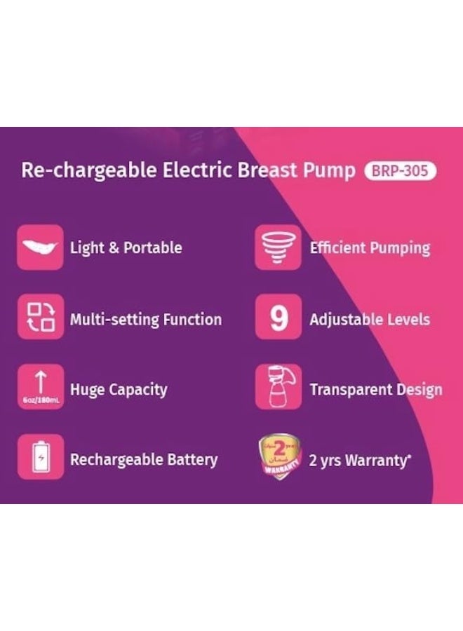 LUVOMI Wearable Electric Breast Pump BRP-305 Hands-Free Portable Breast Pump - Image 3
