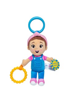 Ms. Rachel Ms. Rachel Sensory Take-Along Swing & Stroller Teething with Rattle & Clip Toy (17.78 cm)  - Image 1