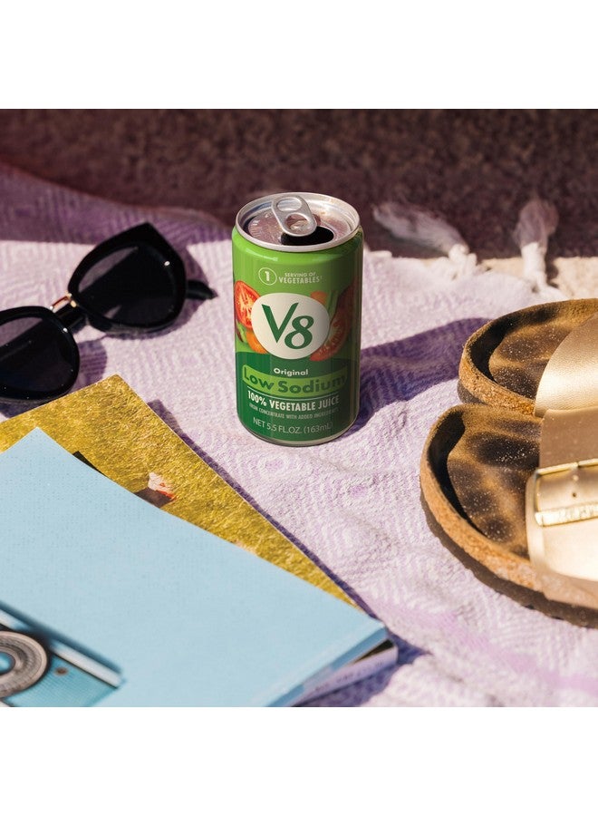 V8 Low Sodium Original 100% Vegetable Juice, 5.5 fl oz Can (6 Pack) - Image 5