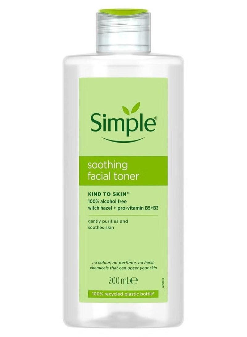 Simple Kind to Skin Soothing Facial Toner 200ml - Image 1