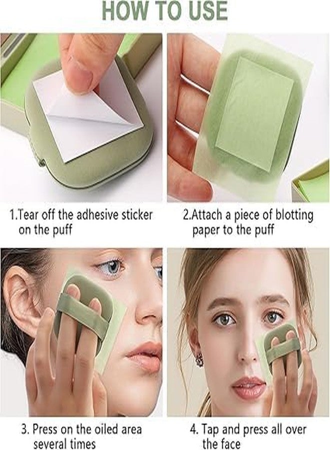 INNPOLE 100 Pcs Blotting Sheets for Face, oil Control Face Wipes Tissues,Facial Care Makeup Blotting Paper for Oily Skin, oil-absorbing Blotting Papers for Women Men (R-GREEN) - Image 4