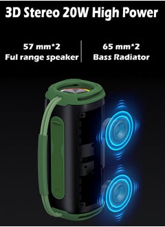 ZCM-HAPPY Portable Wireless Bluetooth Speaker - LED Melody Lights, Heavy Bass, IPX6 Waterproof, Portable with Bluetooth 5.3 and 3000 mAh Long Battery Life  - Image 5