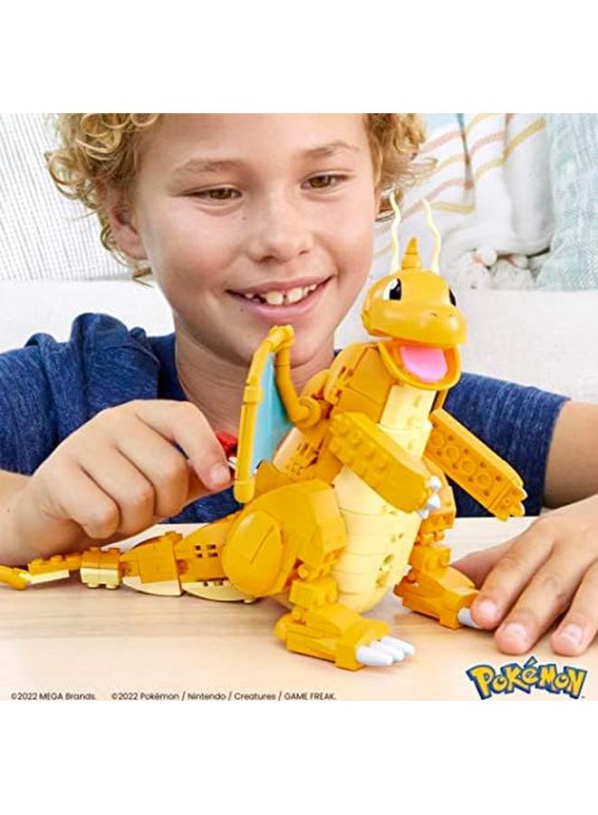 MEGA Pokémon Building Toy Kit Dragonite 387 Pieces With Motion For Kids - Image 4