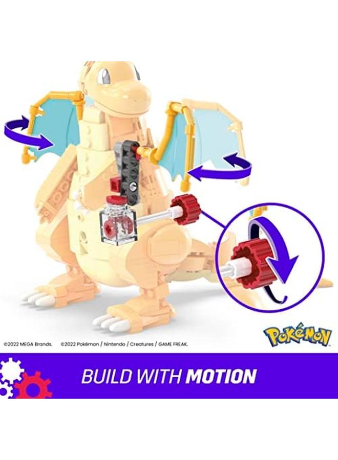 MEGA Pokémon Building Toy Kit Dragonite 387 Pieces With Motion For Kids - Image 2
