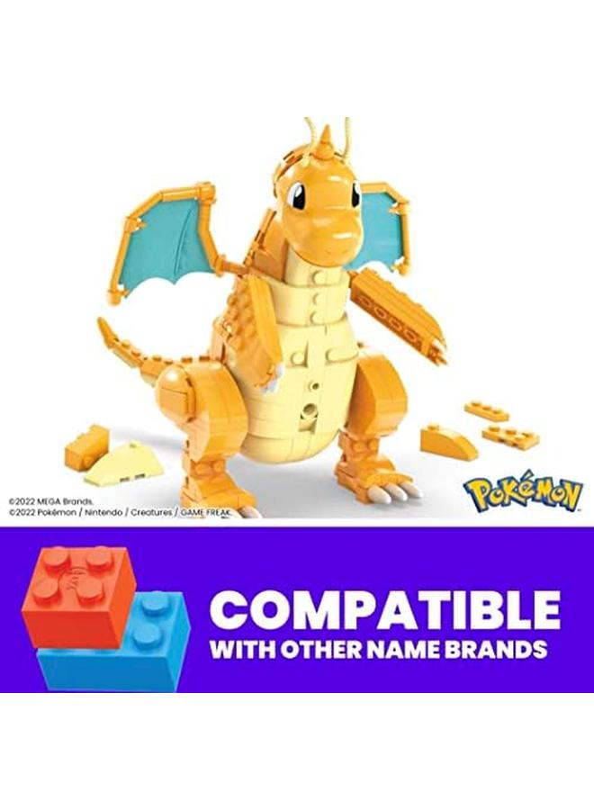 MEGA Pokémon Building Toy Kit Dragonite 387 Pieces With Motion For Kids - Image 3