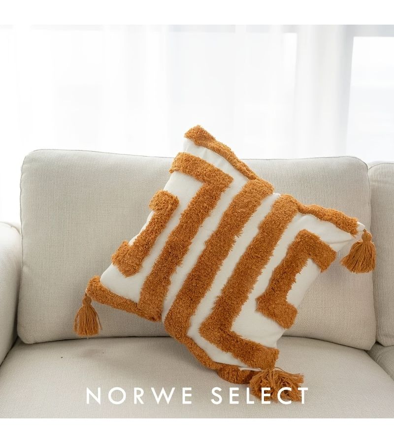 Bohemian Tufted Geometric Throw Pillow Cushion 17x17in for Sofa - Image 5