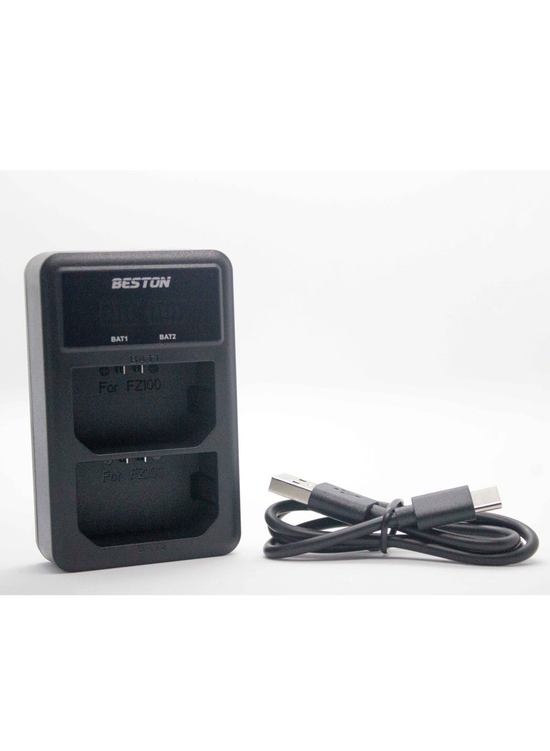 BESTON Beston Dual-Port Charger for Sony FZ100 Battery allows simultaneous charging to boost productivity. - Image 4