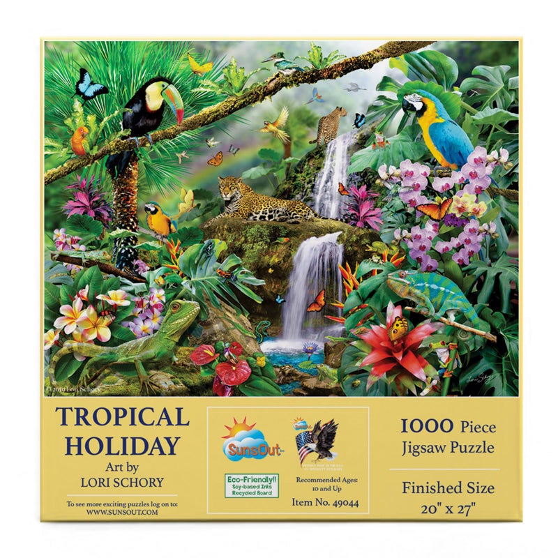 SUNSOUT INC Tropical Holiday 1000 pc Jigsaw Puzzle by Artist Lori Schory Finished Size 20 x 27 MPN 35098 - Image 4