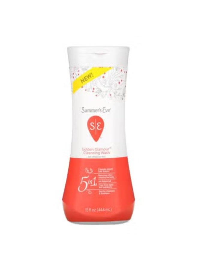 Summer's Eve Golden Glamour Cleansing Wash 5 in 1 - 444 ml - Image 1