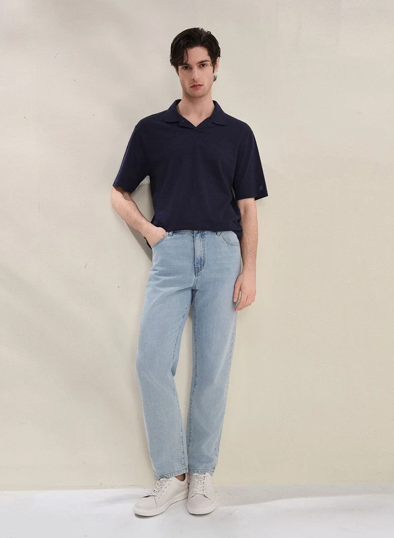 GIORDANO Men Regular Cotton Blend Polo